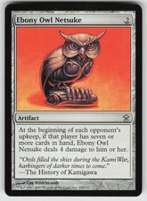 Ebony Owl Netsuke U Saviors of Kamigawa 154 MTG