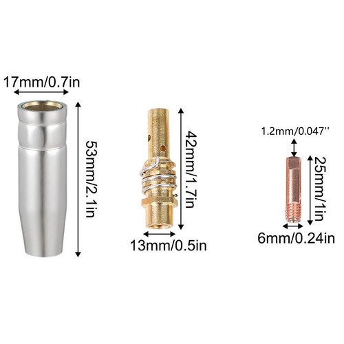 Gas Diffuser Cost-Effective Package Premium Copper Nozzles Metalworking - Picture 11 of 11