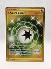 V Guard Energy 215/195 Gold Secret Rare Pokemon Silver Tempest