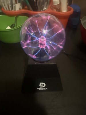 Discovery Kids Plasma Globe Lamp Touch and Sound Sensitive with Lightning