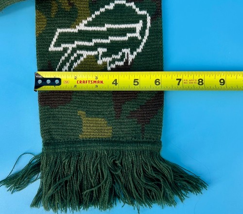 Buffalo Bills Knit Scarf Camo Camouflage 56" Long NFL Josh Allen Football Mafia - Picture 5 of 6