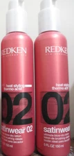 2x Redken 02 Satinwear prepping Blow-dry lotion 5.4 oz