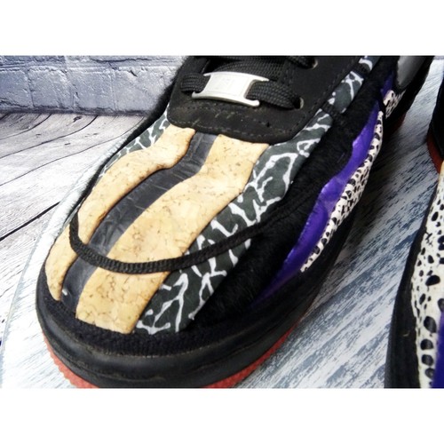 Nike Air Force 1 Low CMFT PRM Crescent City Nola Black/Atomic Red Men 10.5 Used - Picture 16 of 18