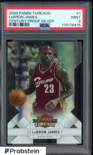 2009 Panini Threads Century Proof Silver #1 LeBron James Cavaliers 248/249 PSA 9