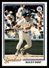 1978 Topps #335 Bucky Dent