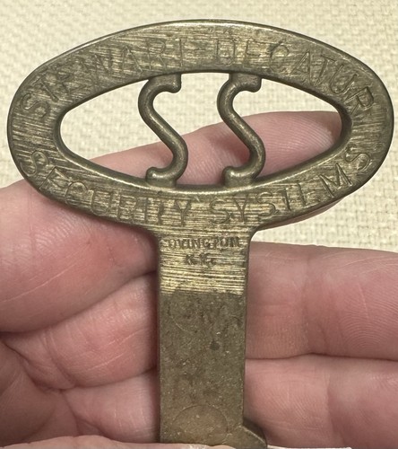 NOS Brass Prison Jail Cell Uncut Key Stewart Decatur Security Systems “B Keyway” - Bild 7 von 24