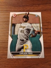 2023 Bowman Draft #BD-11 Carlson Reed Pittsburgh Pirates (1st Bowman)