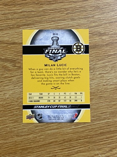 2011 UPPER DECK STANLEY CUP FINAL GIVEAWAY MILAN LUCIC CARD RARE BRUINS - Picture 2 of 2