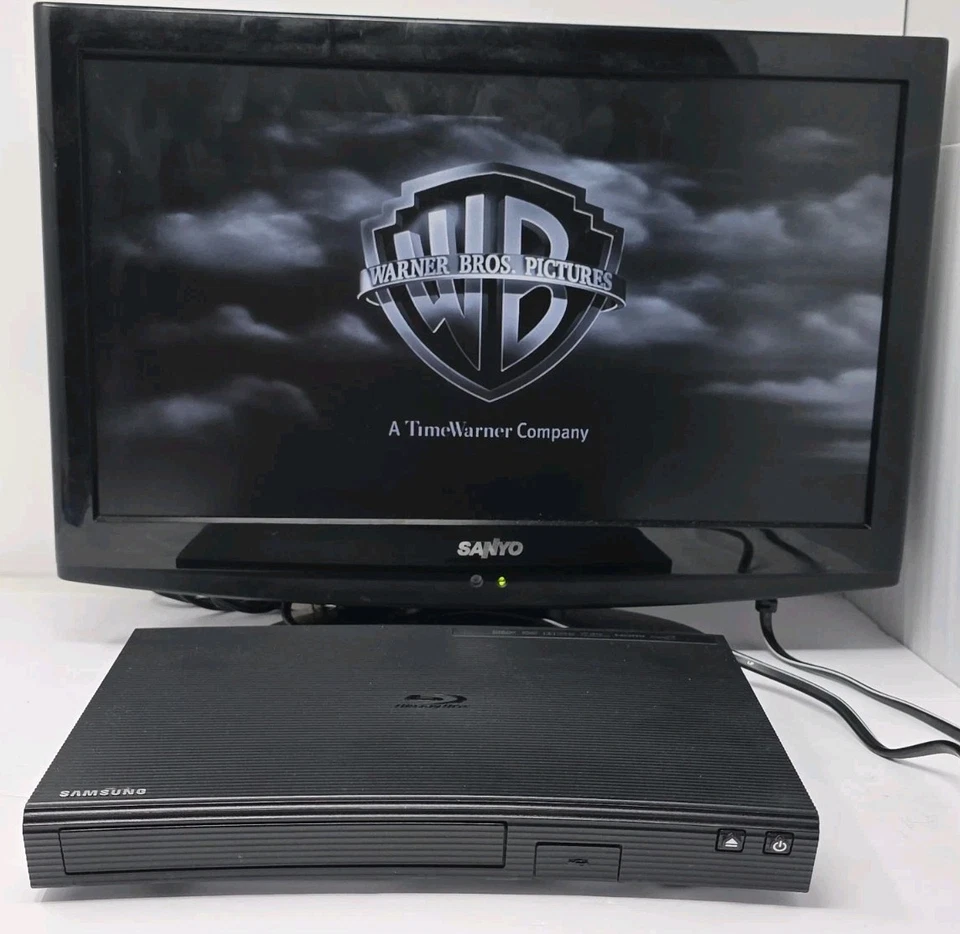 Reproductor de DVD Blu-ray curvo Samsung BD-J5100 Wi-Fi SIN CONTROL REMOTO probado funciona 322A Foto 3 de 4