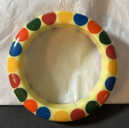 Creme Bakelit Stil Fliege Armreif Armband, 5 Farben, 4 Mal wiederholt, 20 Fliegen - Bild 15 von 15