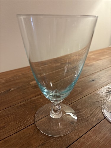 Fostoria Crystal Rhapsody 6" Ice Tea Goblet Turquoise Set of 4 - Bild 2 von 4