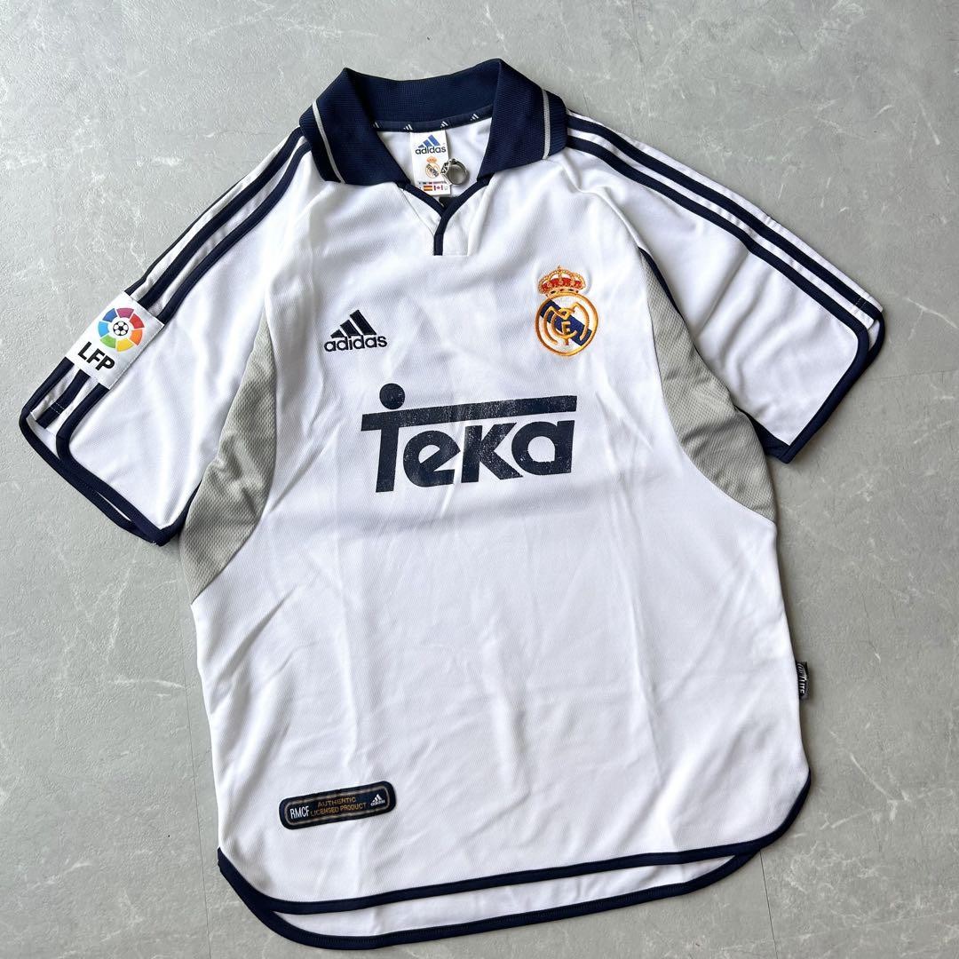 adidas REAL MADRID 「FIGO 10」　M　deadstock 1998-00 Real Madrid Home Shirt Figo #10 - 6/10 - (L)