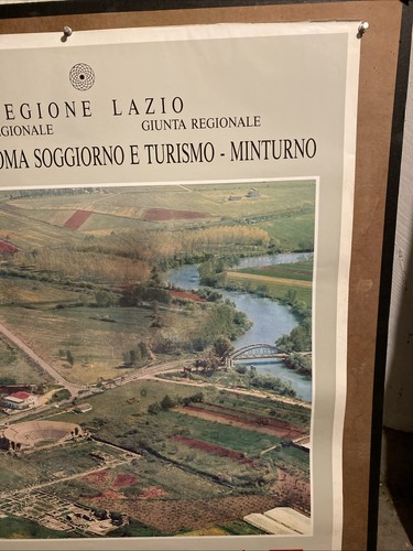 Minturnae Parco Archeologico Poster Viaggio 27 X 35” Italia - Foto 7 di 7