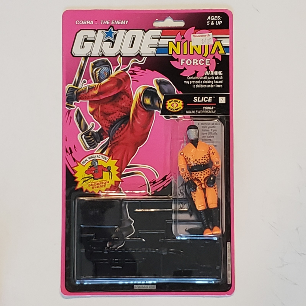 Gi Joe Slice Ninja Force Swordsman Cobra Action Figure 3.75