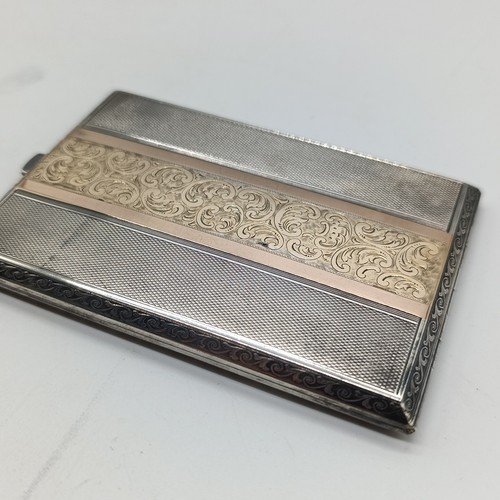 Edles Etui aus Silber & Gold ( geprüft ) , Signiert , Antik - 147 Gramm - Picture 20 of 24