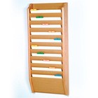 Wooden Mallet 10 Pocket Legal Size Wall File Holder in Light Oak