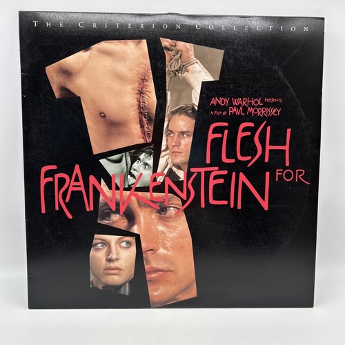 FLESH FOR FRANKENSTEIN Laserdisc Criterion Andy Warhol Cult Horror Sci-Fi - Foto 1 di 5