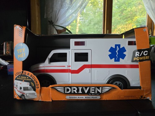 DRIVEN by Battat RC Midrange Ambulance New With Partially Damaged Box - Picture 1 of 3