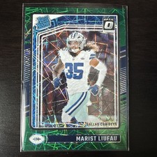 2024 Donruss Optic Marist Liufau 273 RC Rated Rookie Green Velocity Prizm Cowboy