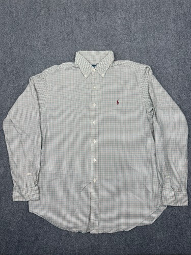 Camisa Ralph Lauren Para Hombre L Calce Clásico Con Botones Manga Larga Tattersall Cuadros - Imagen 2 de 6