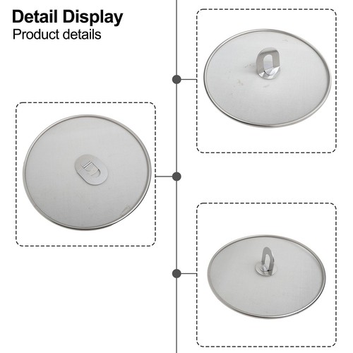 Splatter Screen Anti-Grease Frying Pan Splash Guard Protect From Hot Oil Steel V - Picture 11 of 25