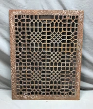 Antique 18x24 Arts & Crafts Cold Air Return Grate Cast Iron VTG Old 1545-25B