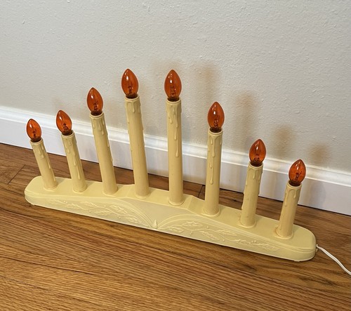 Vintage 3x3 & 1x8 Light Candelabras Candles Window Candolier Electric WORKS! - Picture 7 of 7