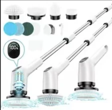 2025 Electric Rotating Floor Scrubber, Rechargeable Cleaning Brush