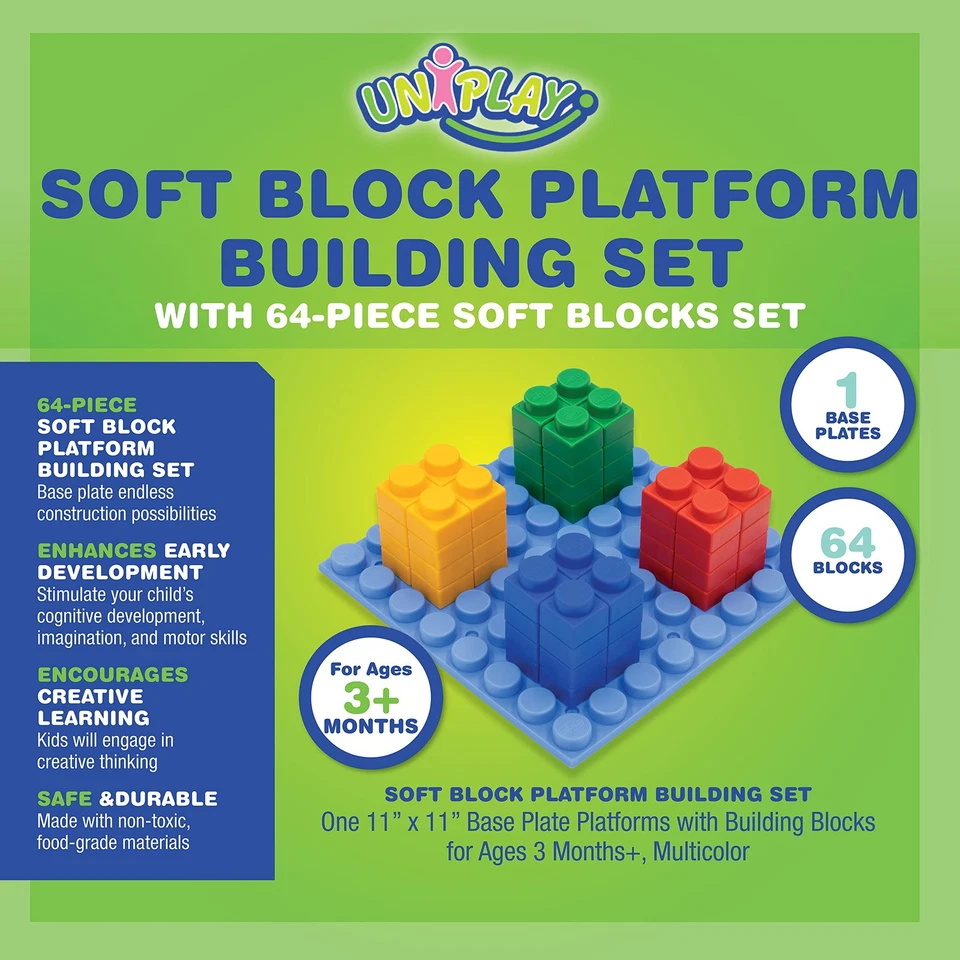 Platform Soft Building Blocks — Educational Sensory Stacking Blocks, Learning... - Image 2 of 4