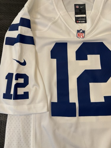 Camiseta deportiva Nike On Field Indianapolis Colts Andrew Luck #12 para hombre talla pequeña de la NFL - Imagen 7 de 14