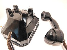 RARE ANTIQUE ROTARY DIAL DESK TELEPHONE  Automatic Electric Co 