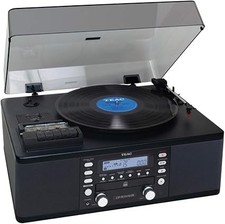 TEAC CD Recorder w/Turntable/Cassette Player LP-R550USB-B