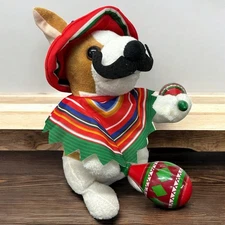 Animated Mariachi Chihuahua w/ Maracas Plays "Marcarena" Dancing Dog 12" NWT