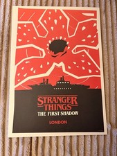 Stranger Things &lsquo;The First Shadow&rsquo; London show Poster Demogorgon