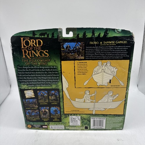 Lord Of The Rings Toy Biz Frodo & Samwise Elven Boat Action Figure Set 2001 - Picture 7 of 11