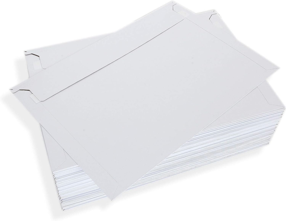 Feng 100 Pack 12.75 X 9 Inch Rigid Paperboard Mailers Stay Flat Photo ...
