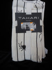 TAHARI  Set Of 6 Cloth Cotton Napkins Halloween Spiders Black NIP 18x18