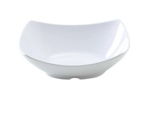 Yanco China OK-808 Osaka White Melamine 20 oz. 7.75" x 6" Rectangular Bowl