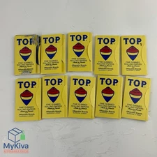 TOP rolling papers 10 pack bundle 1000 leaves total cigarette paper