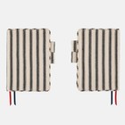 Hobonichi Techo Cover Lined Fabric Herringbone (Ivory x Black) A6 Original New