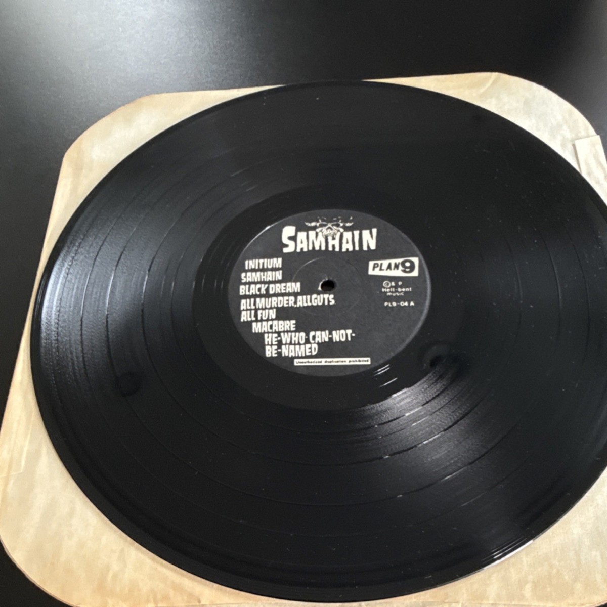 Samhain Initium Vinyl LP Plan 9 PL9-04 Rock 12