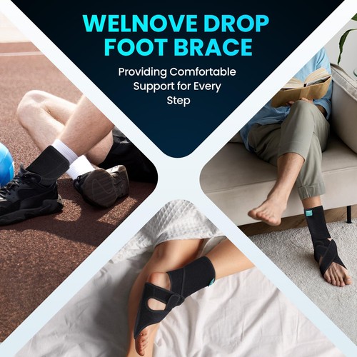 Welnove Drop Foot Brace for Walking,AFO Ankle Brace with Arch Support ,Relieve - Bild 14 von 24