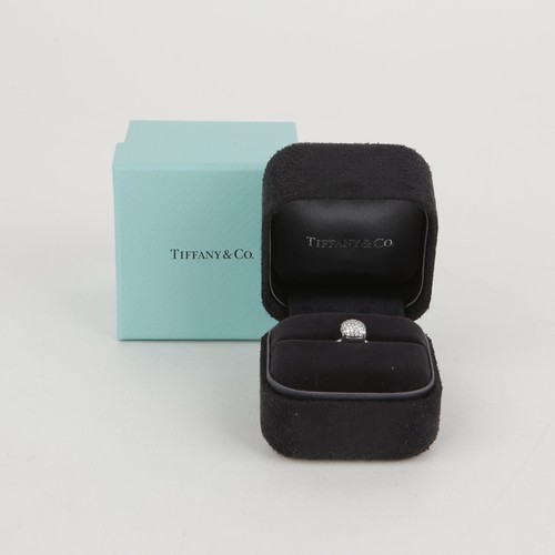 Tiffany & Co Size 7 18K White Gold Diamond Paloma Picasso Sugar Stack Ring