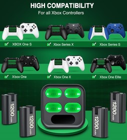 For Xbox One Series S X Controller Rechargeable Battery Pack + Charging Dock