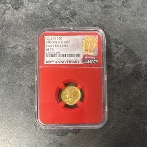 2016 Gold Mercury Dime Sp70 | eBay