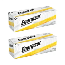 24 Energizer Industrial C Alkaline Batteries (EN93, LR14) EXP. DATE 12/2030
