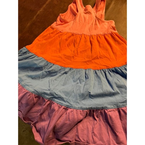 Hanna Andersson Mädchen Größe 5 Kleid Color Block Stufen Ärmellos Baumwolle - Bild 8 von 8