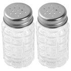  2 Pcs Condiment Bottle Glass Condiments Container Kitchen Spice Jars