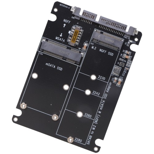 MSATA /M.2 To Solid Disk SATA3 Adapter Card for 2230/42/60/80 SSDs NGFF to SATA3 - Afbeelding 9 van 15