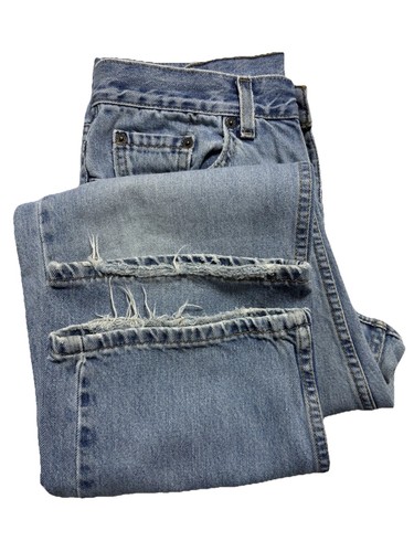 Levi’s 577 Damen Jeans Gr. 8M Hergestellt in den USA Lower Rise Loose Fit Light Wash Y2K 2005
